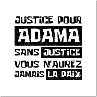 Justice Pour ADAMA Posters and Art